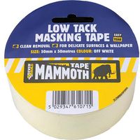Everbuild 2LOWMASK50 Low Tack Masking Tape 50mm x 25m EVB2LOWMT50