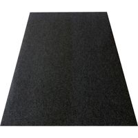 Tapis de garage antidérapant, épaisseur 3 mm, imperméable et résistant à l'huile, 520 x 223 cm, noir.
