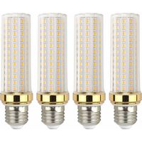 E27 LED-Lampe, 20 W, warmweiß, entspricht einer E27 150-W-Halogenlampe, warmweiße LED-Lampe für Garage/Atelier, 4er-Pack