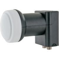 Schwaiger Twin LNB2 digital anthrazit mit Wetterschutz für 2 Teilnehmer LNB & Switch