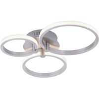 LED Decken Leuchte Wohn Zimmer Strahler Beleuchtung Edelstahl Optik Lampe Paul Neuhaus 12110-55
