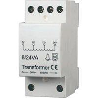 gloca Transformator für Gegensprechanlage von 220 V auf 8/12/24 V für Standard-Din-Schiene – Eingang 220-240 V