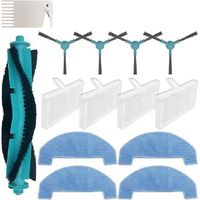 Pour aspirateur Dreame Mova E10, E20 Plus : trouver les pièces détachées pour E10, E20 Pro Plus : brosse rotative, brosse latérale, filtre et lingette de nettoyage.