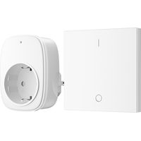 DEWENWILS Funksteckdosen mit Fernbedienung Plug & Play Vorkonfiguriert 3680 W/16 A 30 m Reichweite erweitebarer Funk-Lichtschalter mit Lernfunktion Weiß