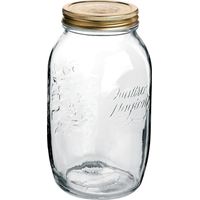 Bormioli Rocco Quattro Stagioni 6 Stück, Inhalt 1500 ml, mit Deckel goldfarben