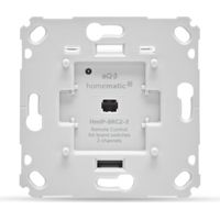 HOMEMATIC IP SMART HOME 161839A0 INTERRUPTEUR MURAL POUR INTERRUPTEUR DE MARQUE 2 VOIES, INTERRUPTEUR À DEUX BOUTONS POUR ACTION