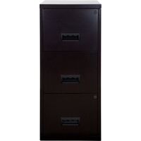 Pierre Henry 3 Drawer A4 Filing Cabinet – Black