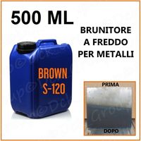 BRUNITORE a Freddo per METALLI ACCIAIO FERRO Brunitura PROFESSIONALE 500 ML