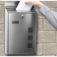 CASSETTA POSTALE ESTERNA INOX LISBONA - 39X25X10