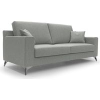Michael Canapé en tissu imperméable antitache T03 166 cm gris clair