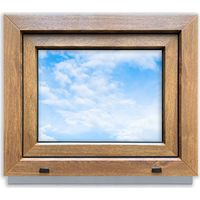 Ventana de PVC Roble Dorado 60x50 izquierda nueva 600x500 mm oscilobatiente doble acristalamiento