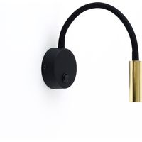 Tk-lighting Lagos lámpara de pared moderna negro blanco marrón oro