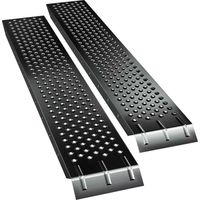 Boudech – Rampe de chargement en acier 600kg – Lot de 2 – Antidérapante – Longueur 160cm – Pour véhicules et machines
