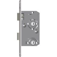 SAG Einstemmschloss 1 413000 WC, DM 55,Stulp 235x18x3mm,links, silber lackiert