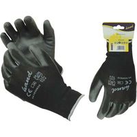 GUANTO POLIURETANO NERO WORKIT - MAGLIA LEGGERA SINTETICO NERO 9- 12 paia