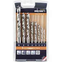 Alpen 0063300008100 Foret pour le bois 8 pièces 3 mm, 4 mm, 5 mm, 6 mm, 6 mm, 8 mm, 8 mm, 10 mm 1 pc(s)