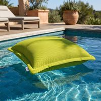 Soo Santaï Cojín Cojín flotante 65x65x25cm, resistente a los rayos UV, Verde (CF6565-2)