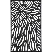 Tapis de porte en caoutchouc noir antidérapant - Noir profond mat