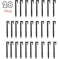 28pcs soaker hose stakes garden hose stakes hose fixing stakes hose guide stakes water pipe stakes