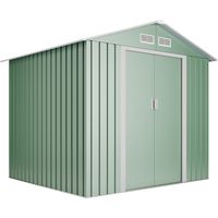 Gartenhaus Wasabi Hellgrün L 7,86 m2 - 10 Jahre Garantie - 303x261x198cm. Metall-Schuppen