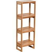 Meuble bambou/mdf 4 etageres - bambou/mdf - Tendance