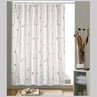 TENDA DOCCIA CAFFE' TESSUTO 240x200 Bianco/Beige/Marrone GEDY