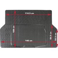 DINO 130026 Tappetino per baule e bagagliaio Adatto per (modello auto) Universal (L x L) 108 cm x 140 cm Nero