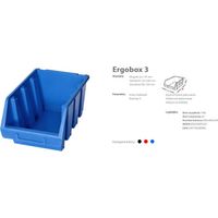 Aufbewahrungsbox – Ergobox 3 Blau