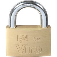 Viro Fai art 557 lucchetto rettangolare 70 mm con arco in acciaio 2 chiavi