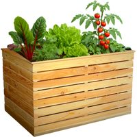Gartenfachmarkt24 Holzhochbeet / Kräuterbeet "Lara" aus Lärche, 100 x 70 x 72 cm (B x T x H)