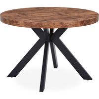 Table ronde extensible Myriade Noir et Noyer