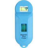 Détecteur de Montants Magnétique Portable avec Niveau Intégré pour Murs (10x3.7x2cm), ABS, 70g - Outil de Détection de Métaux et Clous