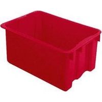 Conteneur tournant en PP rouge L600xB400xH250mm