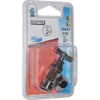 Rubinetto di scarico 12x17 Chrome angolare su scheda - Boutte