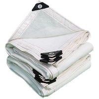 royaluxe -Toile de rechange blanche pour store 3 x 4m