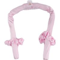 Rouleau à boucler sans chaleur pour femme, Bigoudis en mousse EVA, Tige de curling rose, Outil de coiffure portable voyage.