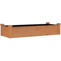vidaXL Lit surélevé de jardin doublure 120x45x25 cm bois massif sapin