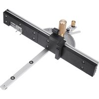 Wnew Poignée en laiton 450mm 27 Jauge d'angle avec boîte Jiont Jig Track Stop Règle d'assemblage pour scie de table Router Miter Gauge pour outils à bois