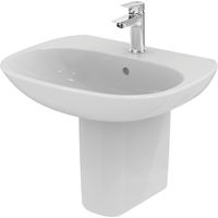 Ideal Standard Tesi Basin and Semi Pedestal 500mm Wide 1 Tap Hole