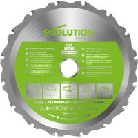 Evolution Lama Multimateriale per Tagliare Legno, Metallo e Plastica, Argento, 165 mm