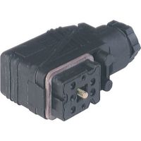 Leitungsdose mit M16-Leitungsverschraubung und Schraubkontakten Schwarz GO 610 WF Pole:6 + PE 932 48