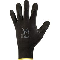 Guanti da lavoro g/925 supporto nylon nero + schiuma lattice, taglie disponibili xl