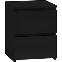 ASTER T2 - Contemporary bedside table 40x30x30 - Scandinavian style 2 drawer bedside/side table - Storage unit