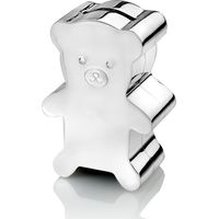 Silbernes Sparschwein für Kinder, elegantes Geschenk, Teddybär, graviert Größe: 7 x 4 x 10 cm Artikelnummer: ZV6031261