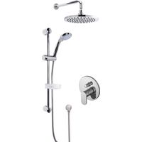 Nuie Binsey Manual Concealed Complete Mixer Shower with Diverter - Chrome