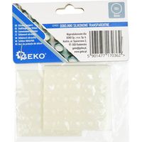Paracolpi in silicone trasparente - rotondi per mobili 8 mm 50 pezzi (25/250)