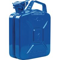 Bidone per carburante 5l blu segnale RAL 5005 acciaio blu 0,9mm L230xP120xH310mm
