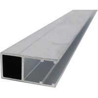 Profil bordure monobloc (en U) - toiture polycarbonate - Coloris - Aluminium, Epaisseur - 16 mm, Longueur - 3 m