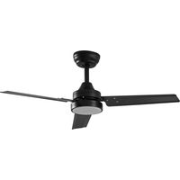 Deckenventilator mit Lampe "Aerallo" aus Metall mit Fernbedienung für Wohnzimmer & Esszimmer von Lindby