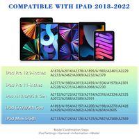 Stylet compatible avec Apple iPad, stylet actif avec rejet de la paume et détection d'inclinaison, compatible avec iPad Pro (11/12,9 pouces), iPad 6/7/8e génération, iPad Air 3/4/5e génération et iPad